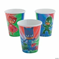 Deals 🥰 Disney® PJ Masks Catboy, Owlette & Gekko Paper Cups - 8 Pc. 💯 -Birthday Party Cups Sales Store 13783164