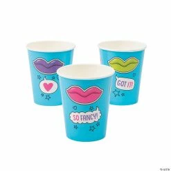 Hot Sale 🎉 Girl Squad Aqua Blue Party Paper Cups - 8 Ct. 🤩 -Birthday Party Cups Sales Store 13819074