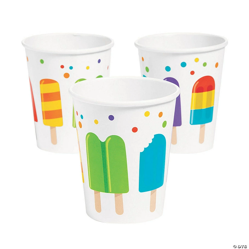Discount β¨ Ice Pop Party Rainbow Polka Dots Paper Cups - 8 Pc. π 4 Discount β¨ Ice Pop Party Rainbow Polka Dots Paper Cups - 8 Pc. π - Image 2