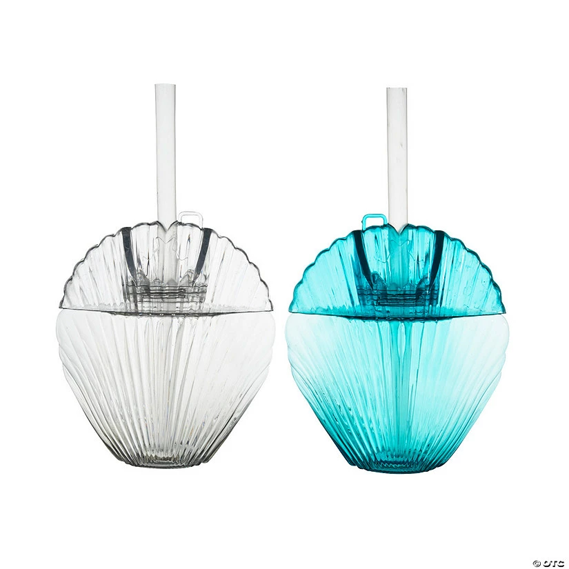 Buy π Sea Shell Cups with Straws - 6 Ct. π 4 Buy π Sea Shell Cups with Straws - 6 Ct. π - Image 2