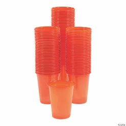 Outlet ⌛ Bulk Solid Color Plastic Cups - 100 Ct. 🔔 -Birthday Party Cups Sales Store 13961123