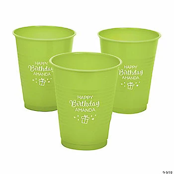 Top 10 π₯° Lime Green Personalized π₯³ Birthday Party Solid Color Plastic Cups - 40 Pc. βοΈ 3 Top 10 π₯° Lime Green Personalized π₯³ Birthday Party Solid Color Plastic Cups - 40 Pc. βοΈ