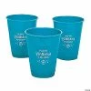 New 🌟 Teal Personalized 🥳 Birthday Party Solid Color Plastic Cups - 40 Pc. 😍 -Birthday Party Cups Sales Store 13967195