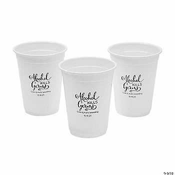 Wholesale βοΈ Personalized Alcohol Kills Germs Plastic Print Cups - 40 Pc. π 3 Wholesale βοΈ Personalized Alcohol Kills Germs Plastic Print Cups - 40 Pc. π