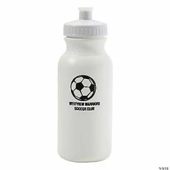 Best reviews of 💯 Personalized White Soccer Water Bottles – 50 Pc. 🥰