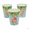New 🌟 1st 🎂 Birthday Zoo Monkey Paper Cups - 8 Pc. 😍 -Birthday Party Cups Sales Store 1st birthday zoo monkey paper cups 8 pc 13784824