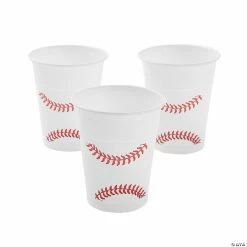Best deal 🧨 Baseball Stitching Plastic Cups - 50 Pc. ✨