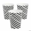 Top 10 😍 Black Overlapping Chevrons Paper Cups - 8 Ct. 🎉 -Birthday Party Cups Sales Store black overlapping chevrons paper cups 8 ct 13909596