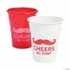 Cheapest 🎉 British Party Cheers Ol' Chap Mustache Plastic Cups - 25 Ct. 🧨 -Birthday Party Cups Sales Store british party cheers ol chap mustache plastic cups 25 ct 13757958
