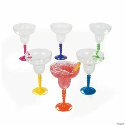 Top 10 🔔 Bubble Stem Plastic Margarita Glasses - 12 Ct. ❤️