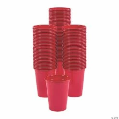 Cheap π Bulk Solid Color Plastic Cups - 100 Ct. β€οΈ