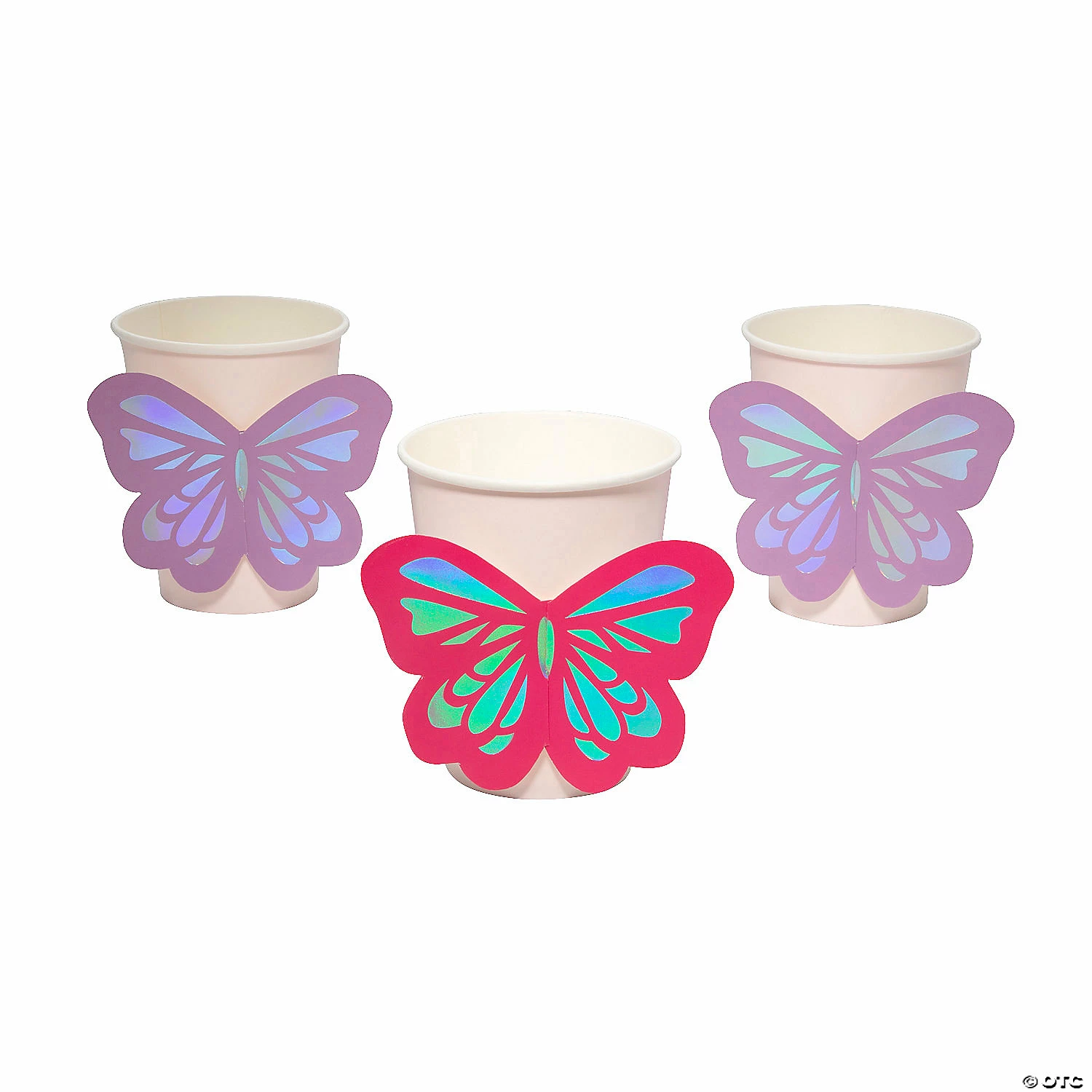 Cheap π Butterfly Paper Cups with Metallic Sleeves - 8 Pc. β 3 Cheap π Butterfly Paper Cups with Metallic Sleeves - 8 Pc. β