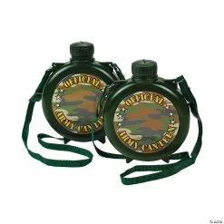 Wholesale ⭐ Camouflage Plastic Canteens - 12 Pc. 👏