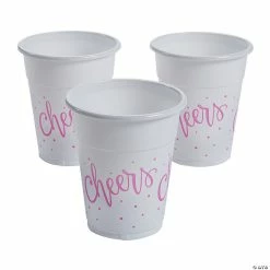 Discount ๐ Cheers Pink Polka Dot Plastic Cups - 50 Ct. โ๏ธ