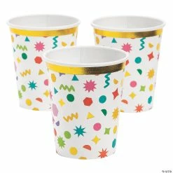 Best Pirce 🥰 Confetti Party Gold Foil Paper Cups - 10 Pc. ⭐
