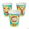 Best deal 🥰 Curious George® Monkey Party Paper Cups - 8 Pc. 🤩