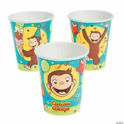 Best deal 🥰 Curious George® Monkey Party Paper Cups - 8 Pc. 🤩