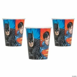 Best Pirce 💯 DC Comics Justice League™ Batman & Superman Paper Cups - 8 Pc. 😉