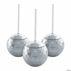 Best reviews of 🧨 Disco Ball-Shaped Cups with Straws - 6 Ct. 🔔