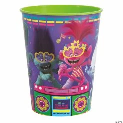 Budget ๐คฉ DreamWorks Trolls World Tour Poppy, Branch & Guy Diamond Plastic Cup โ๏ธ