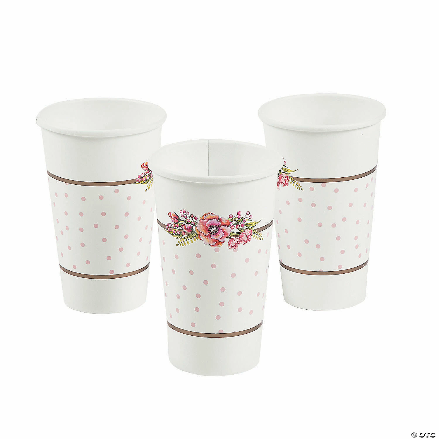 New ⌛ Floral Plaid & White Bridal Shower Paper Cups - 24 Ct. ⌛ 3 New ⌛ Floral Plaid & White Bridal Shower Paper Cups - 24 Ct. ⌛
