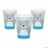 Hot Sale 💯 Happy Bear Grey & Blue Paper Cups - 8 Pc. ✨ -Birthday Party Cups Sales Store happy bear grey and blue paper cups 8 pc 13911577