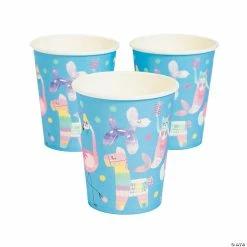 Discount ๐ฅ Hooray It's Your ๐ฅณ Birthday Flamingo, Llama, Mermaid Cat & Balloon Animal Pastel Paper Cups - 10 Ct. ๐