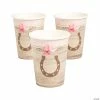 Cheapest 😉 Horse Party Flower & Horseshoe Paper Cups - 8 Pc. ❤️ -Birthday Party Cups Sales Store horse party flower and horseshoe paper cups 8 pc 13962140