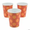 Wholesale 🔔 Lil’ Pumpkin Orange Polka Dot Paper Cups - 8 Pc. 😀 -Birthday Party Cups Sales Store lil pumpkin orange polka dot paper cups 8 pc 13773508