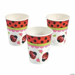 Coupon ❤️ Little Ladybug Red Polka Dot Paper Cups - 8 Pc. ❤️