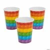 New 😀 Lotsa Pops Rainbow Color Paper Cups - 8 Ct. 👏 -Birthday Party Cups Sales Store lotsa pops rainbow color paper cups 8 ct 14104848
