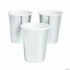 Wholesale 🥰 Metallic Solid Color Paper Cups - 24 Ct. 🥰 -Birthday Party Cups Sales Store metallic silver paper cups 24 ct 13846340