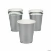 Outlet 🌟 Solid Color Paper Cups - 24 Ct. 👍 2 Outlet 🌟 Solid Color Paper Cups - 24 Ct. 👍 -Birthday Party Cups Sales Store metallic silver paper cups 24 ct 70 1440