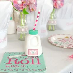 Discount 🔔 Mini Milk Carton-Shaped Cups with Straws - 12 Ct. 👍 -Birthday Party Cups Sales Store mini milk carton shaped cups with straws 12 ct 13957201 a02