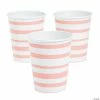 Cheapest ⌛ Pink Striped Paper Cups - 8 Ct. 🥰 -Birthday Party Cups Sales Store pink striped paper cups 8 ct 13909607