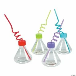Promo 🛒 Science Party Cups with Straw - 8 Ct. ❤️