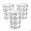 Hot Sale ⭐ Silver Houndstooth Print Paper Cups ✔️ 1 Hot Sale ⭐ Silver Houndstooth Print Paper Cups ✔️ -Birthday Party Cups Sales Store silver houndstooth print paper cups13909610