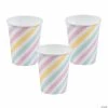 Best Sale ⌛ Sparkle Unicorn Pastel Lined Paper Cups - 8 Pc. 😀 -Birthday Party Cups Sales Store sparkle unicorn pastel lined paper cups 8 pc 13798031