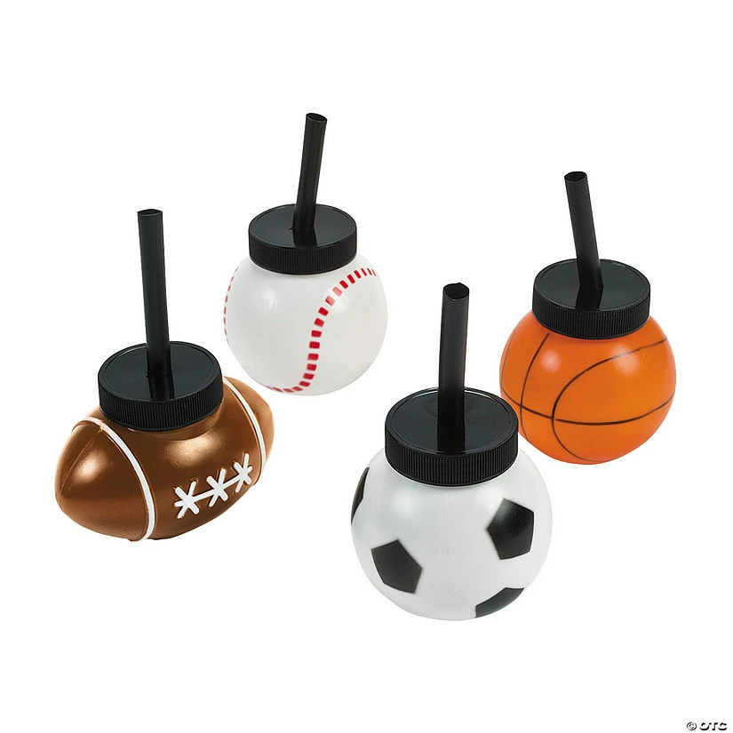 Deals π₯° Sport Ball Cups with Straws - 12 Ct. π 3 Deals π₯° Sport Ball Cups with Straws - 12 Ct. π