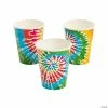 Cheap 🔔 Tie-Dyed Spiral Design Paper Cups - 8 Ct. 🥰 -Birthday Party Cups Sales Store tie dyed spiral design paper cups 8 ct 13982635