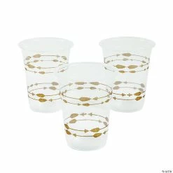 Deals ✨ Tribal Arrow Boho Party Clear Plastic Cups - 25 Pc. 💯
