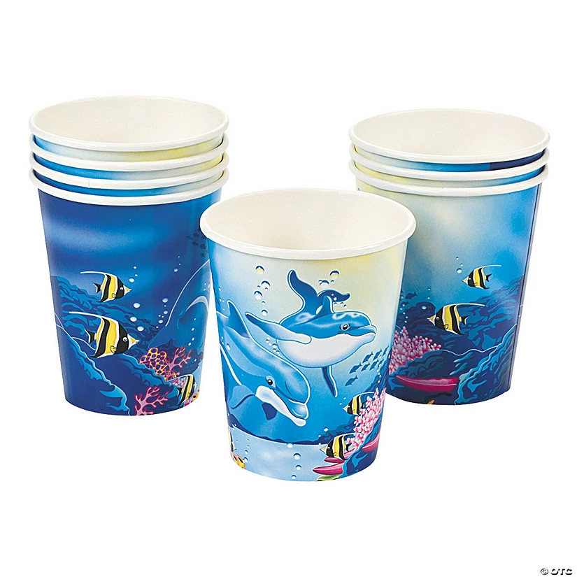 Brand new π Under the Sea Dolphin Paper Cups - 8 Ct. π€© 3 Brand new π Under the Sea Dolphin Paper Cups - 8 Ct. π€©