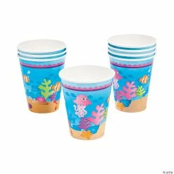Coupon 🎁 Under the Sea Mermaid Party Paper Cups - 8 Ct. 💯